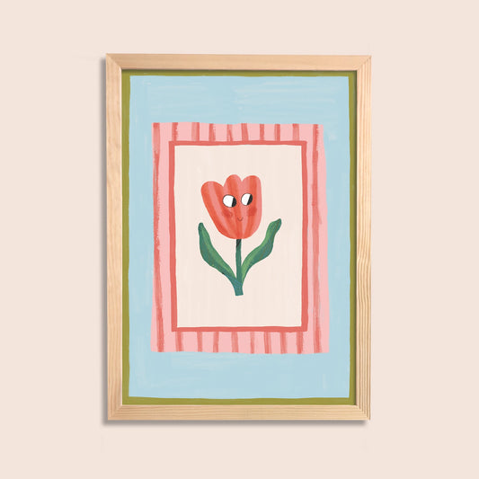 Happy Tulip Print